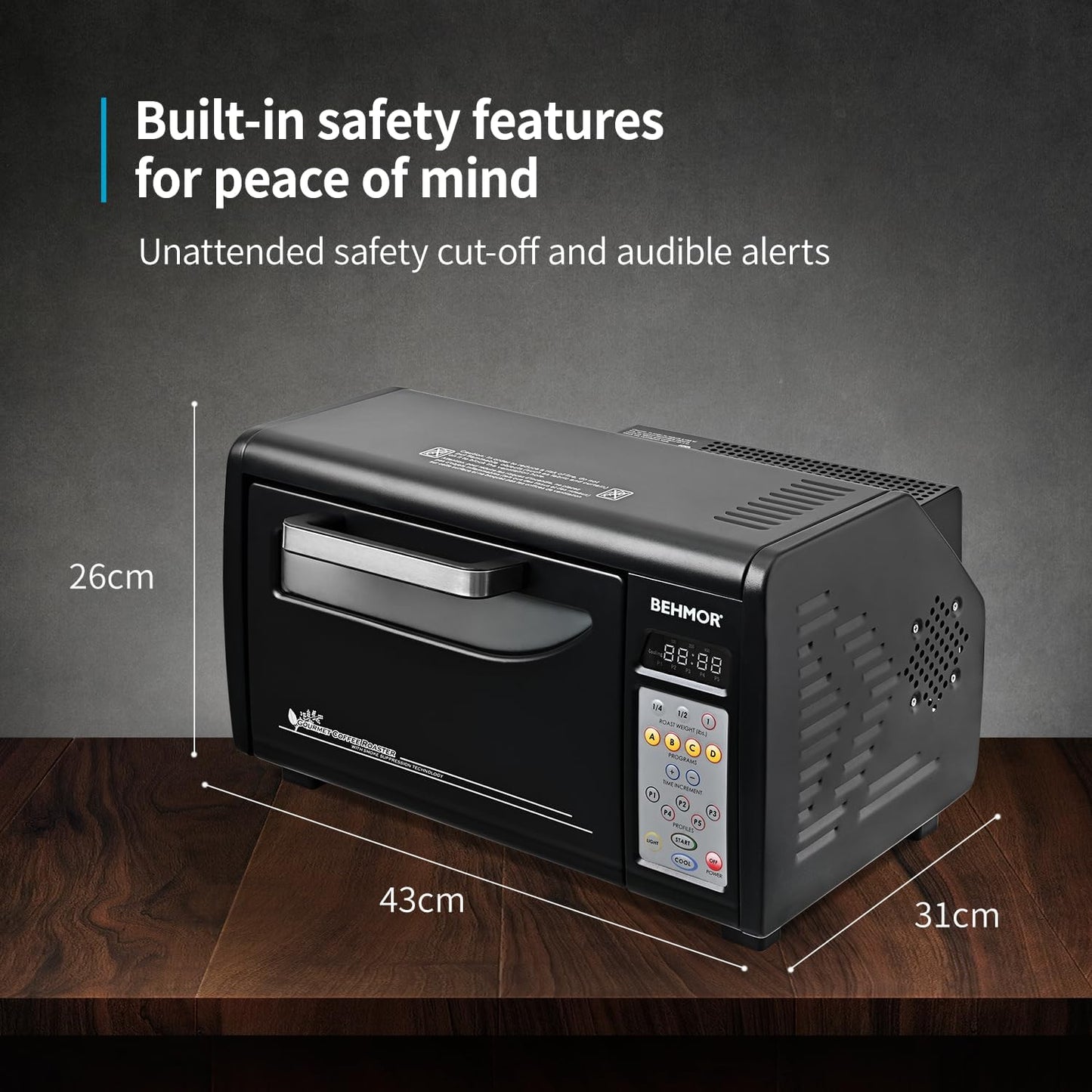 Behmor 2020SR - torréfacteur à tambour jusqu'à 450g