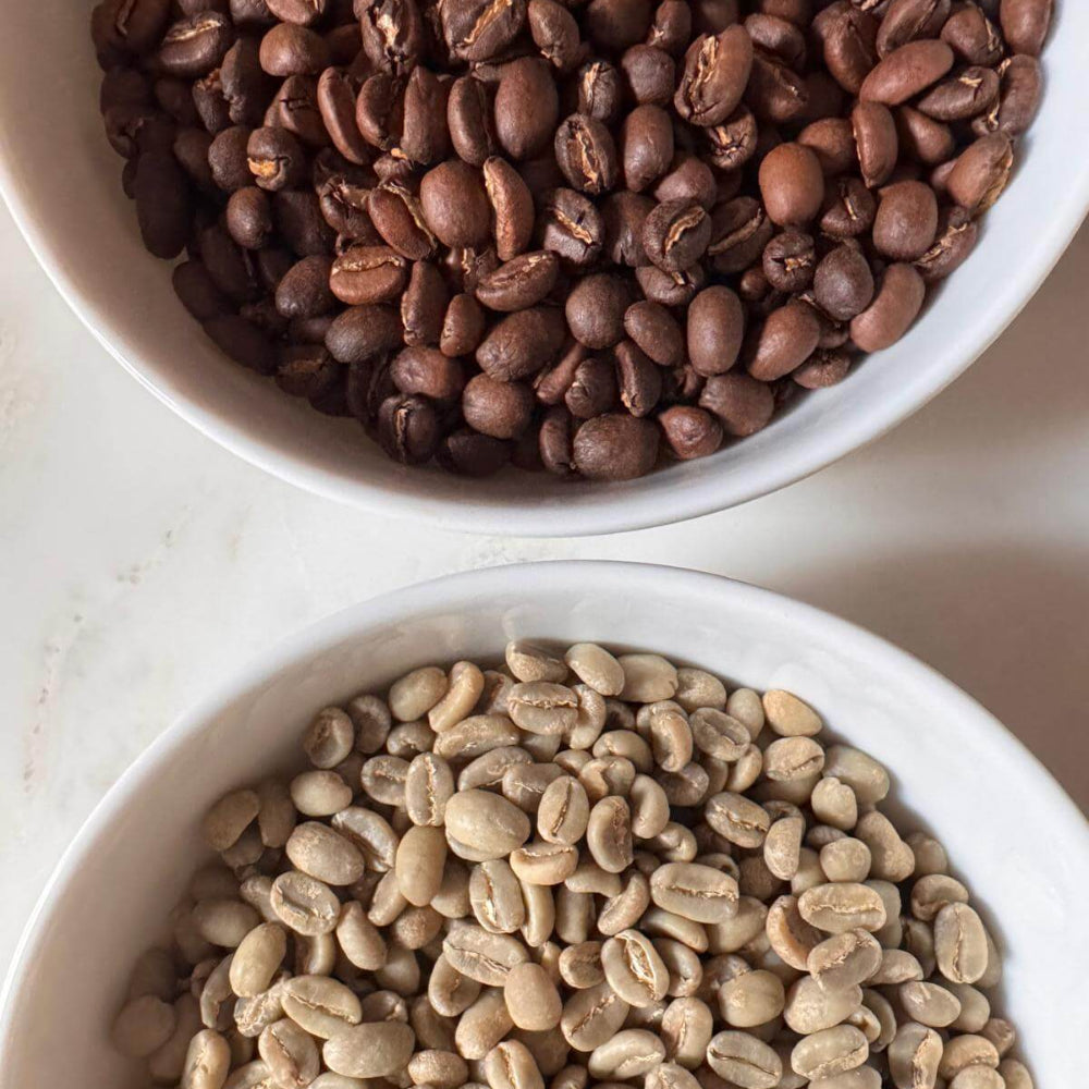 café vert et café torréfié